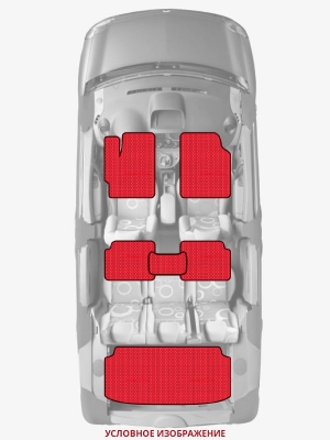 ЭВА коврики «Queen Lux» комплект для Ford Tourneo Connect (2G)